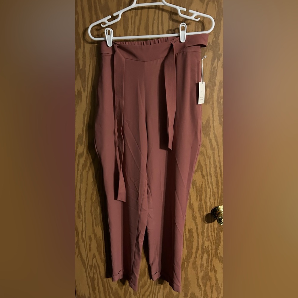 Pink Lauren Conrad silky dress pants